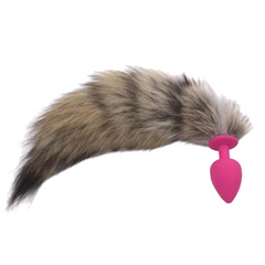 9' Brown Fox Tail Plug