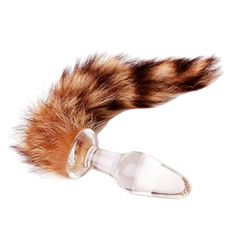 10' Silicone Brown Faux Tail Plug