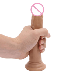 Flexible Thin Silicone Dildo With Suction Cup