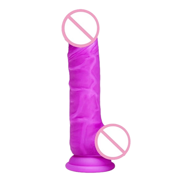 Realistic Purple Suction Cup Dildo