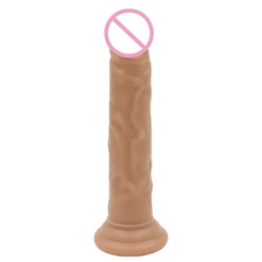 Flexible Thin Silicone Dildo With Suction Cup