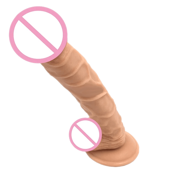 Super Filling 9 Inch Dildo With Suction Cup and Testicles