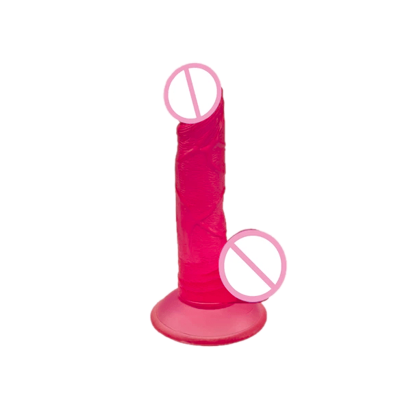 Colorful Realistic Jelly Suction Cup Dildo