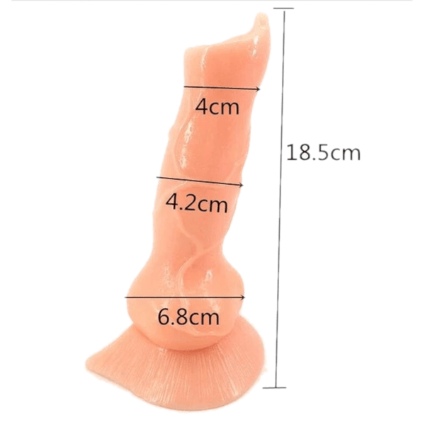 Colored Animalistic Stimulation Dog Dildo