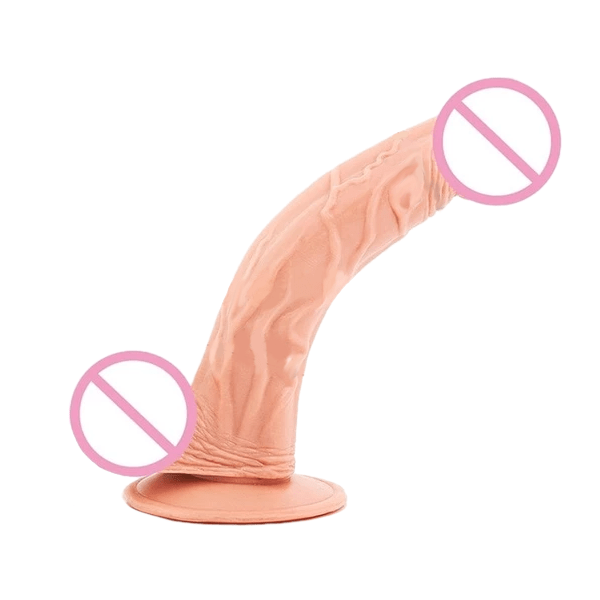 Curvy and Vascular Realistic 8 Inch Dildo