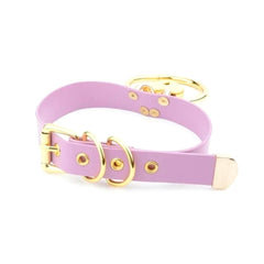 Golden Kawaii Heart Locking Collar