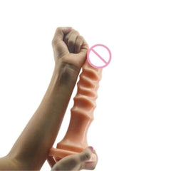 Huge Wavy Ridges 10 Inch Flexible Dildo