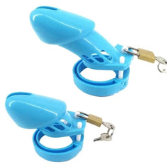 Carnal Blue Desire Plastic Cock Cage