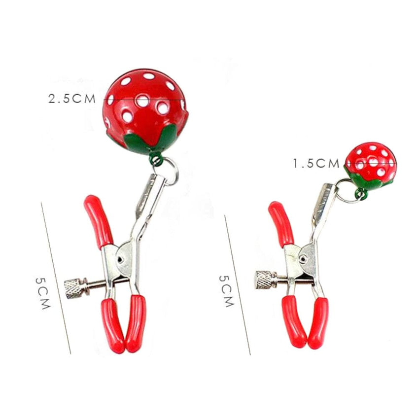 Strawberry Red Tit Clamps