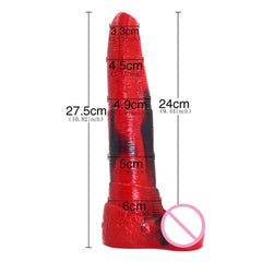 Ferocious Red Fantasy Animal Dildo