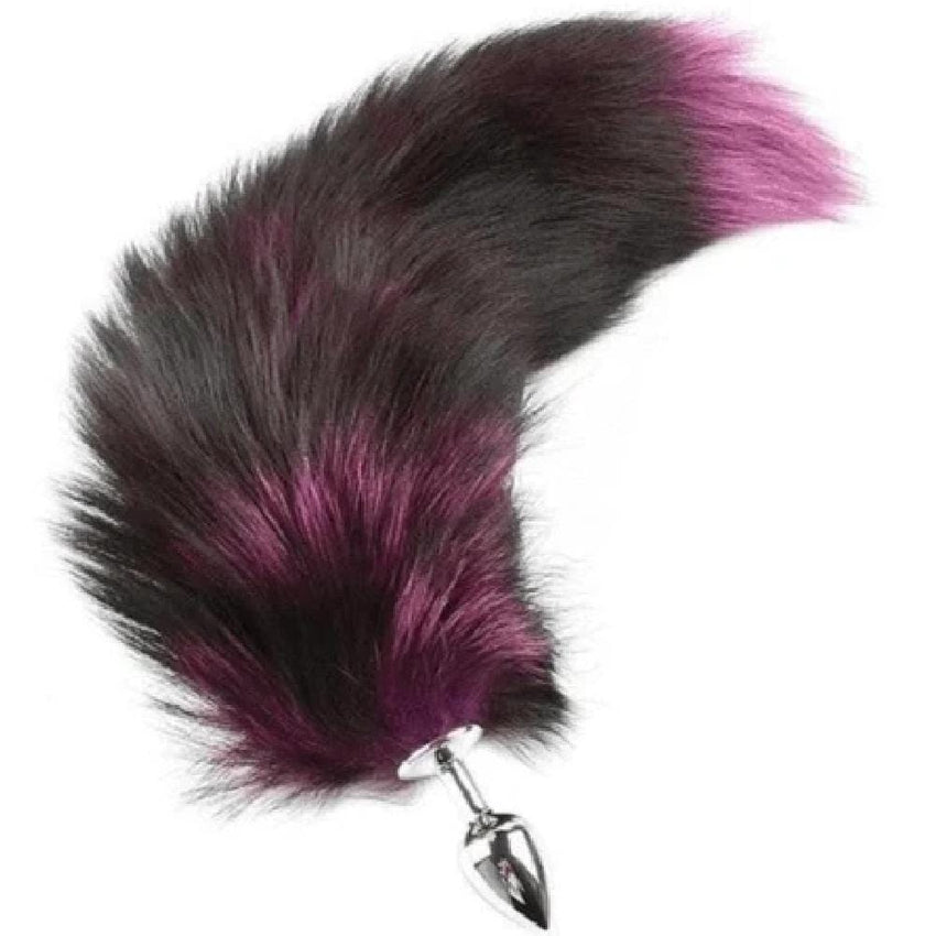 Super Fluffy and Colorful Foxy Tail Butt Plug 22 Inches Long