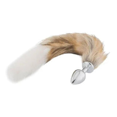 Soft and Sisandsis Dress Fox Tail with Stainless Steel Butt Plug