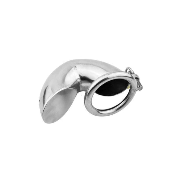 Tilted Trophy Metal Chastity Device