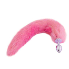 Plush Cat Tail Metal Plug 17'