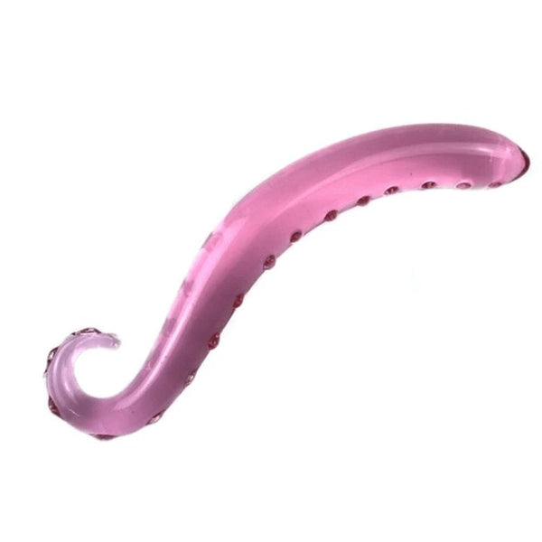 Pink Tentacle Masturbator Glass Dildo