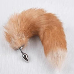 Elegant Fox Tail Butt Plug 19 Inches Long