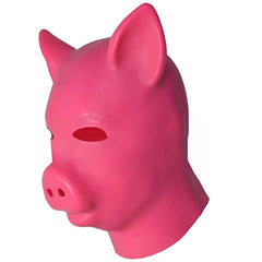 Animal Fetish Latex Pig Mask