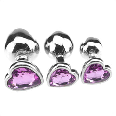 Candy Heart Anal Plug Set (3 Piece)