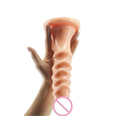 Huge Wavy Ridges 10 Inch Flexible Dildo