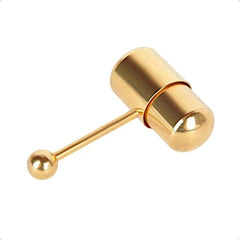 Cool Metallic Tongue Ring Vibrator