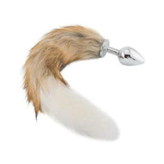 Soft and Sisandsis Dress Fox Tail with Stainless Steel Butt Plug