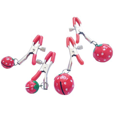 Strawberry Red Tit Clamps