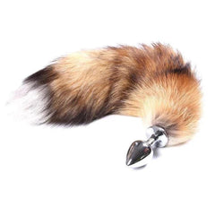 17' Brown Wolf Tail Stainless Steel Plug