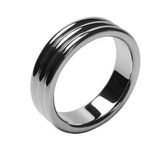 Triple-Layered Bondage Stainless Cock Ring