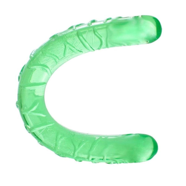 Green Dildo Vaginal Play 13 Inch Double Headed