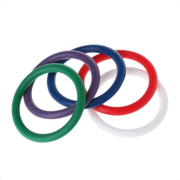 Rainbow 5-in-1 Silicone Cock Ring Set