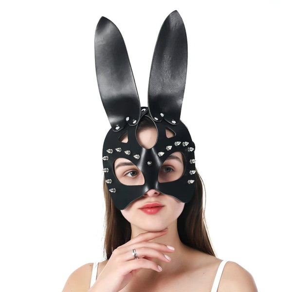 Sexy  Leather Bunny Mask