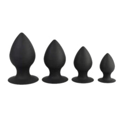 Sleek Black Silicone Butt Plug