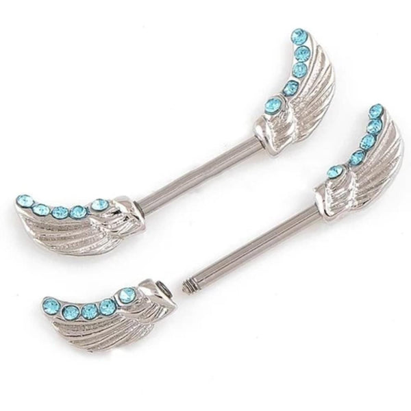 Fancy Angel Wings Nipple Bars