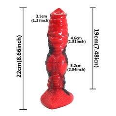 Ferocious Red Fantasy Animal Dildo