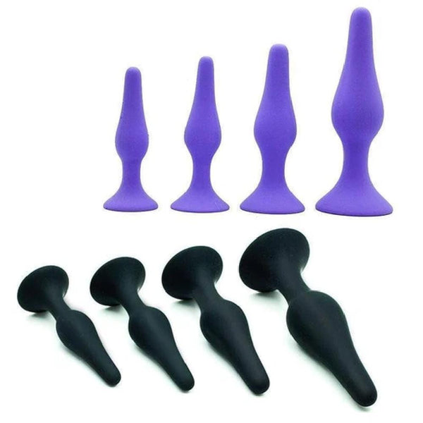 Silicone Butt Plug 4pcs Training Kit