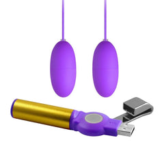 USB Rechargeable Double Egg Vibrator