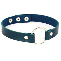 Colorful Synthetic Leather BDSM Choker