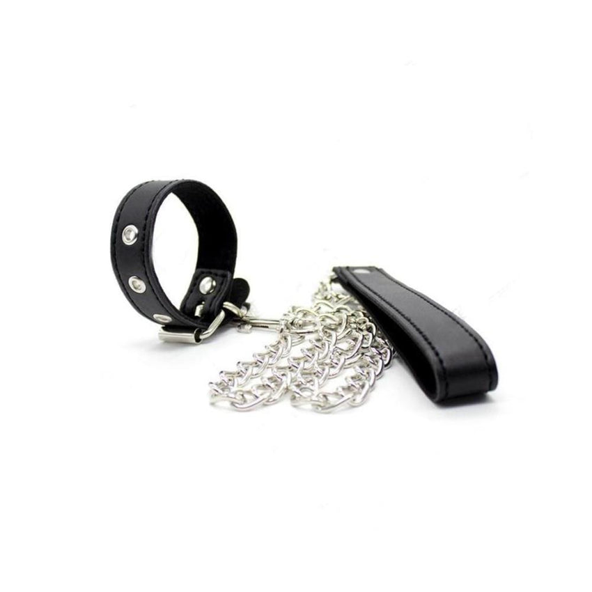 Bondage Games Leather Dick Ring Leash