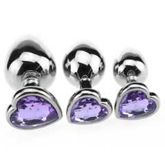 Candy Jeweled Butt Plug Set (3 Piece)