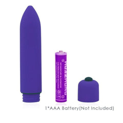 Purple Rose Metal Butt Plug and Vibrator 3.15 to 3.94 Inches Long