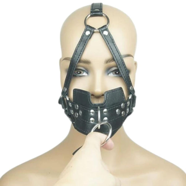 Shameful Leather Slave Muzzle