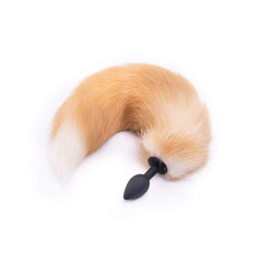 Orange Silicone Fox Tail Plug 16'