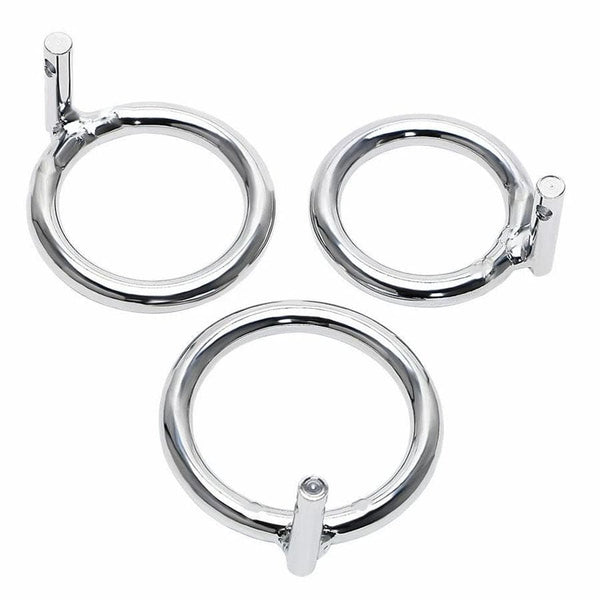 Accessory Ring for Tilted Trophy Metal Chastity Device