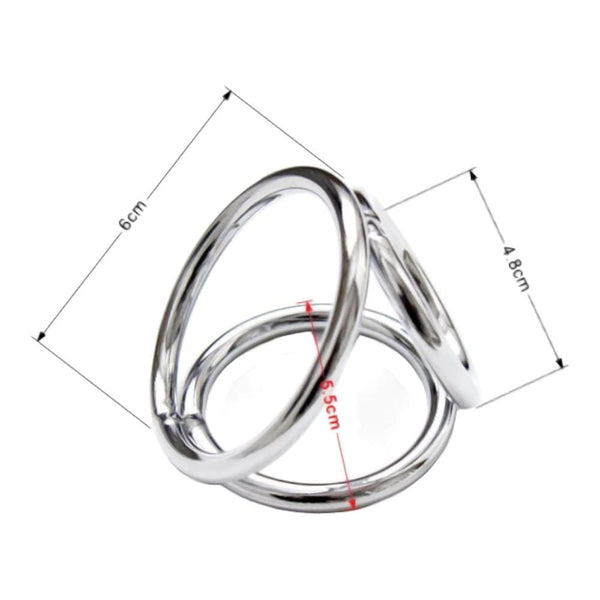 Stainless Metal Sisandsis Dress Ring With Nipple Clamps