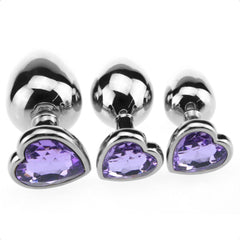 Candy Heart Anal Plug Set (3 Piece)