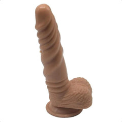 Winding Ribbed Stimulator 8 Inch Knot Dildo