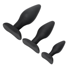 Soft Silicone Training Butt Plug Set (3 Piece)