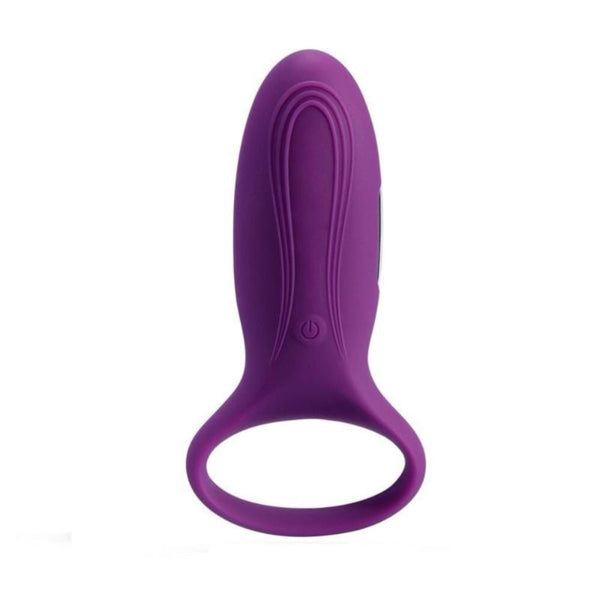 Rechargeable Vibrating Purple Cock Ring