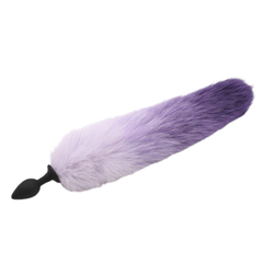 17' Silicone Purple Fox Tail Plug