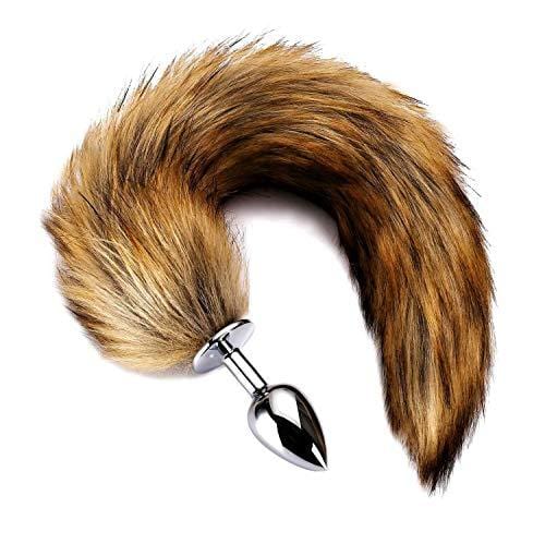 Brown Wolf Tail Plug 16'